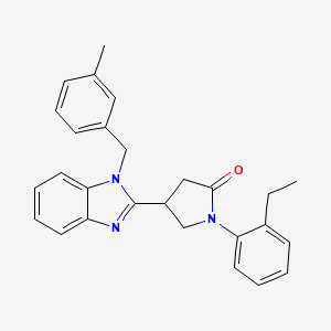 1-(2-ethylphenyl)-4-[1-(3-methylbenzyl)-1H-benzimidazol-2-yl]pyrrolidin-2-one