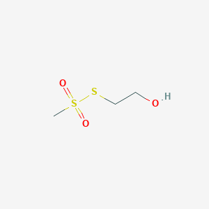 molecular formula C₃H₈O₃S₂ B1141936 2-甲基磺酰亚磺酰乙醇 CAS No. 13700-08-8