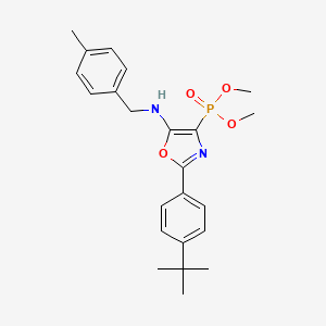 Dimethyl {2-(4-tert-butylphenyl)-5-[(4-methylbenzyl)amino]-1,3-oxazol-4-yl}phosphonate