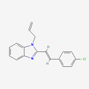 2-[(E)-2-(4-chlorophenyl)ethenyl]-1-(prop-2-en-1-yl)-1H-benzimidazole