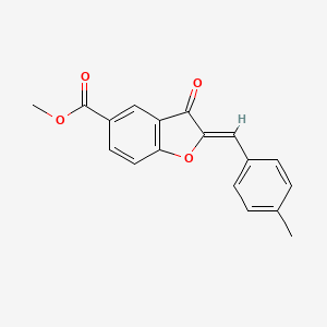 methyl (2Z)-2-(4-methylbenzylidene)-3-oxo-2,3-dihydro-1-benzofuran-5-carboxylate