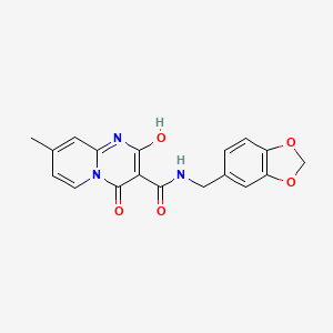 N-(1,3-benzodioxol-5-ylmethyl)-4-hydroxy-8-methyl-2-oxo-2H-pyrido[1,2-a]pyrimidine-3-carboxamide