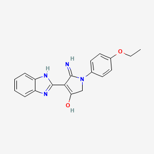 5-amino-4-(1H-benzimidazol-2-yl)-1-(4-ethoxyphenyl)-1,2-dihydro-3H-pyrrol-3-one