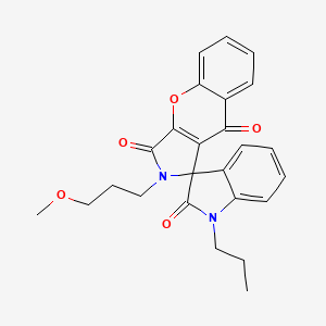 2-(3-methoxypropyl)-1'-propyl-2H-spiro[chromeno[2,3-c]pyrrole-1,3'-indole]-2',3,9(1'H)-trione