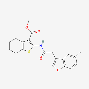 Methyl 2-{[(5-methyl-1-benzofuran-3-yl)acetyl]amino}-4,5,6,7-tetrahydro-1-benzothiophene-3-carboxylate