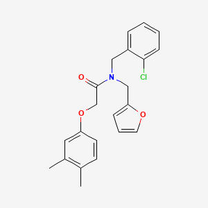 N-(2-chlorobenzyl)-2-(3,4-dimethylphenoxy)-N-(furan-2-ylmethyl)acetamide