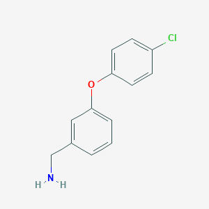 molecular formula C13H12ClNO B114195 3-(4-Chlorophenoxy)benzylamine CAS No. 154108-30-2