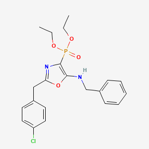 Diethyl [5-(benzylamino)-2-(4-chlorobenzyl)-1,3-oxazol-4-yl]phosphonate