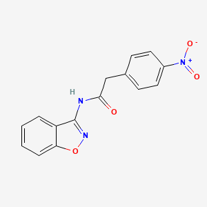 N-(1,2-benzoxazol-3-yl)-2-(4-nitrophenyl)acetamide