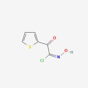 molecular formula C6H4ClNO2S B1141954 (1E)-N-Hydroxy-2-oxo-2-(thiophen-2-yl)ethanimidoyl chloride CAS No. 120450-98-8