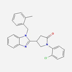 1-(2-chlorophenyl)-4-[1-(2-methylbenzyl)-1H-benzimidazol-2-yl]pyrrolidin-2-one