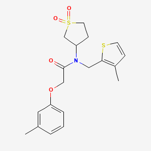 N-(1,1-dioxidotetrahydrothiophen-3-yl)-2-(3-methylphenoxy)-N-[(3-methylthiophen-2-yl)methyl]acetamide