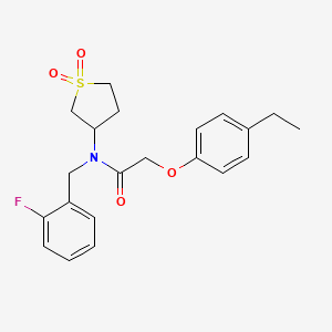 N-(1,1-dioxidotetrahydrothiophen-3-yl)-2-(4-ethylphenoxy)-N-(2-fluorobenzyl)acetamide