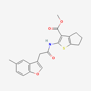 methyl 2-{[(5-methyl-1-benzofuran-3-yl)acetyl]amino}-5,6-dihydro-4H-cyclopenta[b]thiophene-3-carboxylate