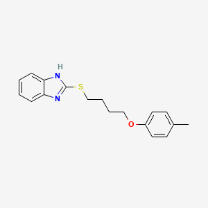 1H-1,3-Benzimidazole, 2-[[4-(4-methylphenoxy)butyl]thio]-