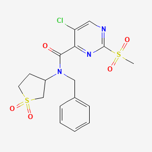 N-benzyl-5-chloro-N-(1,1-dioxidotetrahydrothiophen-3-yl)-2-(methylsulfonyl)pyrimidine-4-carboxamide