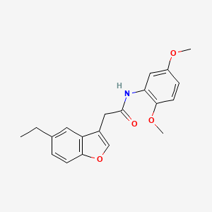 N-(2,5-dimethoxyphenyl)-2-(5-ethyl-1-benzofuran-3-yl)acetamide