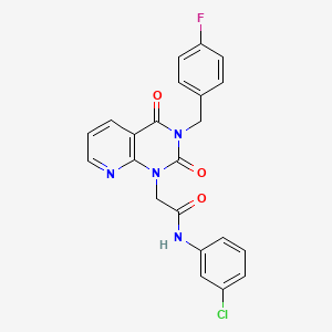 N-(3-chlorophenyl)-2-{3-[(4-fluorophenyl)methyl]-2,4-dioxo-1H,2H,3H,4H-pyrido[2,3-d]pyrimidin-1-yl}acetamide