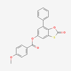 2-Oxo-7-phenyl-1,3-benzoxathiol-5-yl 4-methoxybenzoate