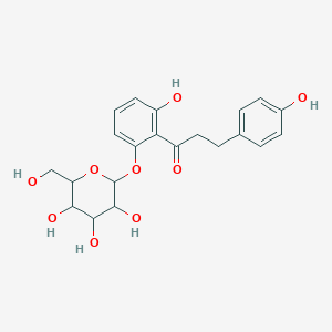 molecular formula C₂₁H₂₄O₉ B1141981 4'-脱氧根皮苷 CAS No. 4319-68-0