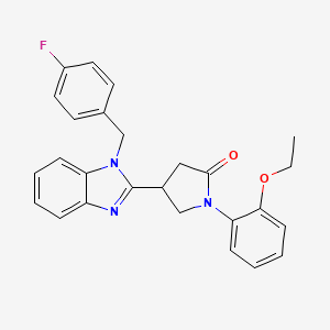 1-(2-ethoxyphenyl)-4-[1-(4-fluorobenzyl)-1H-benzimidazol-2-yl]pyrrolidin-2-one