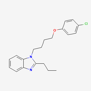 1-[4-(4-chlorophenoxy)butyl]-2-propyl-1H-benzimidazole