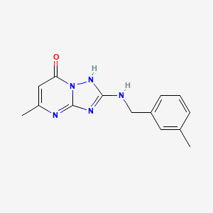 5-methyl-2-[(3-methylbenzyl)amino][1,2,4]triazolo[1,5-a]pyrimidin-7(4H)-one