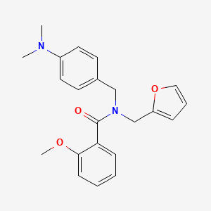 N-[4-(dimethylamino)benzyl]-N-(furan-2-ylmethyl)-2-methoxybenzamide