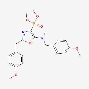 Dimethyl {2-(4-methoxybenzyl)-5-[(4-methoxybenzyl)amino]-1,3-oxazol-4-yl}phosphonate