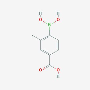 molecular formula C8H9BO4 B114199 4-Borono-3-methylbenzoic acid CAS No. 158429-66-4