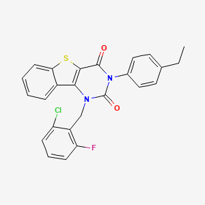 1-(2-chloro-6-fluorobenzyl)-3-(4-ethylphenyl)[1]benzothieno[3,2-d]pyrimidine-2,4(1H,3H)-dione