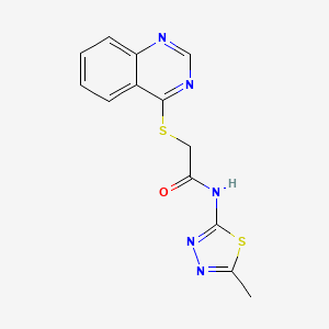 N-(5-methyl-1,3,4-thiadiazol-2-yl)-2-(quinazolin-4-ylthio)acetamide