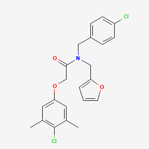 N-(4-chlorobenzyl)-2-(4-chloro-3,5-dimethylphenoxy)-N-(furan-2-ylmethyl)acetamide