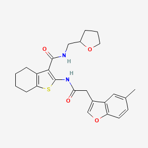 2-{[(5-methyl-1-benzofuran-3-yl)acetyl]amino}-N-(tetrahydrofuran-2-ylmethyl)-4,5,6,7-tetrahydro-1-benzothiophene-3-carboxamide