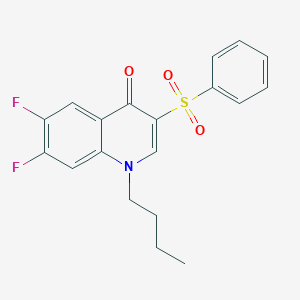 1-butyl-6,7-difluoro-3-(phenylsulfonyl)quinolin-4(1H)-one