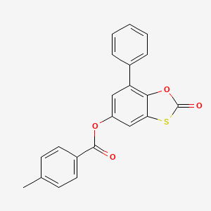 2-Oxo-7-phenyl-1,3-benzoxathiol-5-yl 4-methylbenzoate