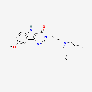 3-[3-(dibutylamino)propyl]-8-methoxy-3,5-dihydro-4H-pyrimido[5,4-b]indol-4-one