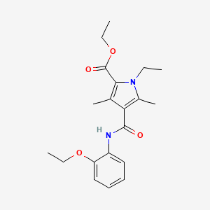 Ethyl 4-[(2-ethoxyphenyl)carbamoyl]-1-ethyl-3,5-dimethyl-1H-pyrrole-2-carboxylate