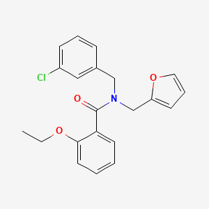 N-(3-chlorobenzyl)-2-ethoxy-N-(furan-2-ylmethyl)benzamide