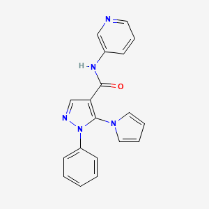 1-phenyl-N-pyridin-3-yl-5-(1H-pyrrol-1-yl)-1H-pyrazole-4-carboxamide