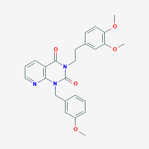 3-[2-(3,4-dimethoxyphenyl)ethyl]-1-[(3-methoxyphenyl)methyl]-1H,2H,3H,4H-pyrido[2,3-d]pyrimidine-2,4-dione