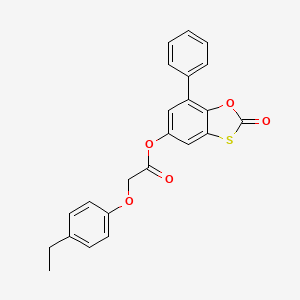 2-Oxo-7-phenyl-1,3-benzoxathiol-5-yl (4-ethylphenoxy)acetate