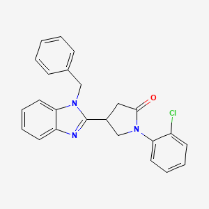 4-(1-benzyl-1H-benzimidazol-2-yl)-1-(2-chlorophenyl)pyrrolidin-2-one