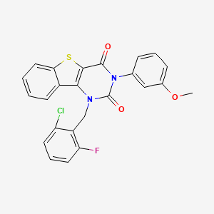 1-(2-chloro-6-fluorobenzyl)-3-(3-methoxyphenyl)[1]benzothieno[3,2-d]pyrimidine-2,4(1H,3H)-dione