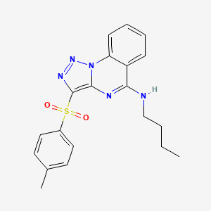 N-Butyl-3-(4-methylbenzenesulfonyl)-[1,2,3]triazolo[1,5-A]quinazolin-5-amine