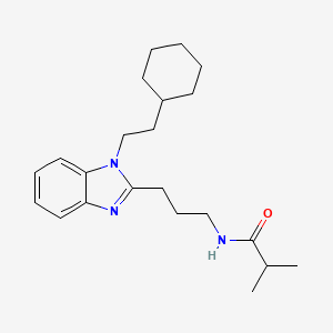 N-{3-[1-(2-cyclohexylethyl)-1H-benzimidazol-2-yl]propyl}-2-methylpropanamide