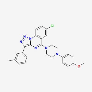 7-Chloro-5-[4-(4-methoxyphenyl)piperazin-1-yl]-3-(3-methylphenyl)[1,2,3]triazolo[1,5-a]quinazoline