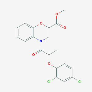 methyl 4-[2-(2,4-dichlorophenoxy)propanoyl]-3,4-dihydro-2H-1,4-benzoxazine-2-carboxylate