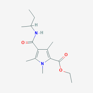 ethyl 4-(sec-butylcarbamoyl)-1,3,5-trimethyl-1H-pyrrole-2-carboxylate