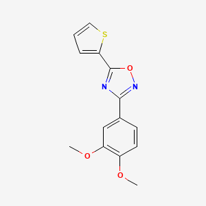 3-(3,4-Dimethoxyphenyl)-5-thiophen-2-yl-1,2,4-oxadiazole